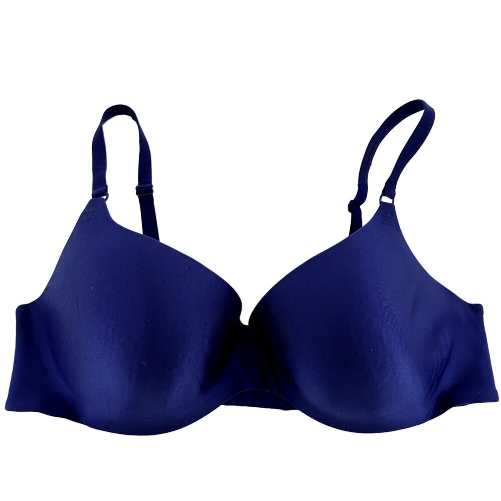 Victoria's Secret Body By Victoria Push Up Bra Adjustable Strap Stretch Blue 36D